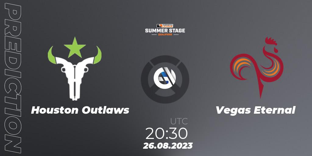 Pronósticos Houston Outlaws - Vegas Eternal. 26.08.23. Overwatch League 2023 - Summer Stage Qualifiers - Overwatch