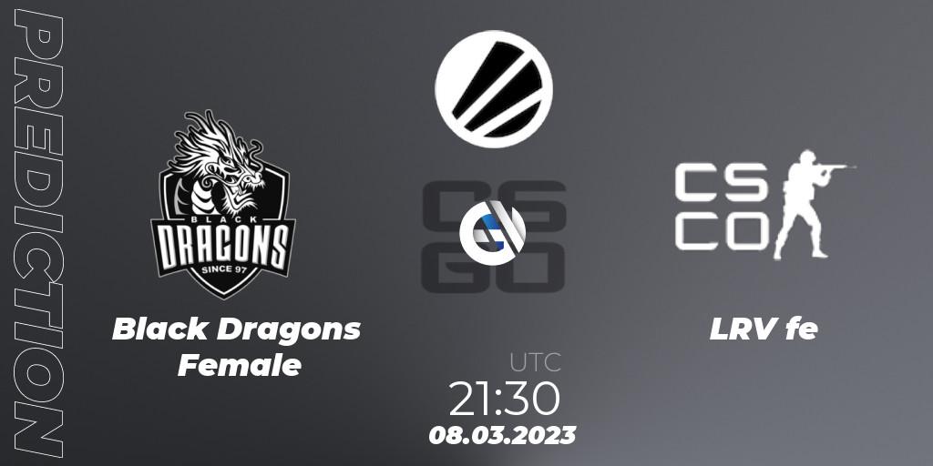 Pronósticos Black Dragons Female - LRV Esports Female. 08.03.23. ESL Impact League Season 3: South American Division - CS2 (CS:GO)