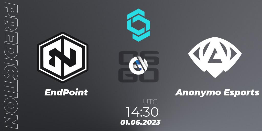 Pronósticos EndPoint - Anonymo Esports. 01.06.23. CCT North Europe Series 5 - CS2 (CS:GO)