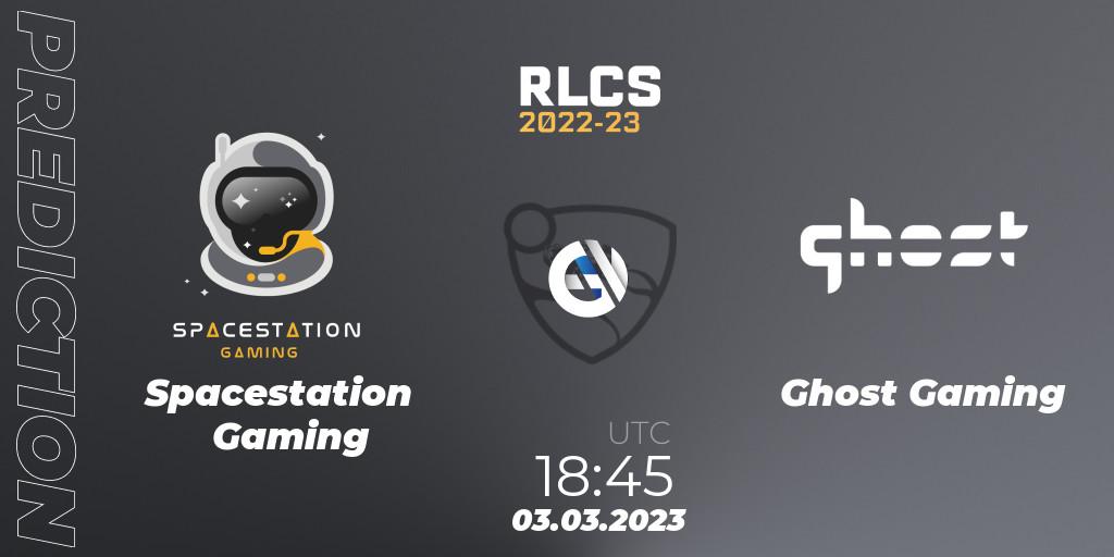 Pronósticos Spacestation Gaming - Ghost Gaming. 03.03.23. RLCS 2022-23 - Winter: North America Regional 3 - Winter Invitational - Rocket League