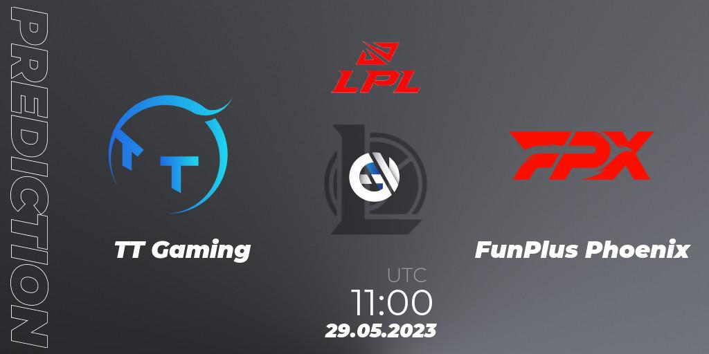 Pronósticos TT Gaming - FunPlus Phoenix. 29.05.2023 at 12:05. LPL Summer 2023 Regular Season - LoL