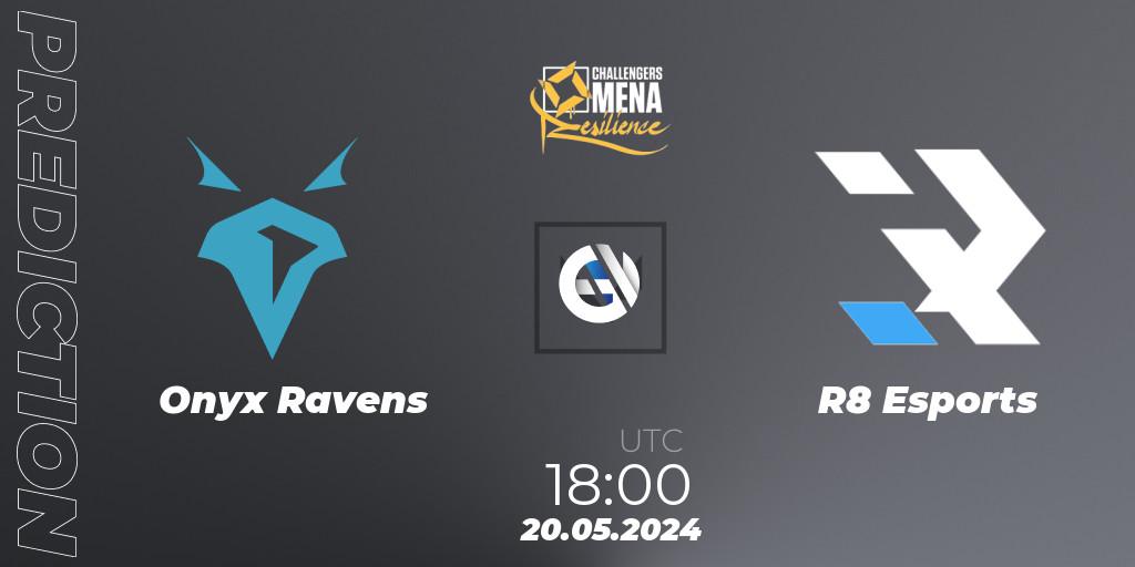 Pronósticos Onyx Ravens - R8 Esports. 20.05.2024 at 18:00. VALORANT Challengers 2024 MENA: Resilience Split 2 - Levant and North Africa - VALORANT