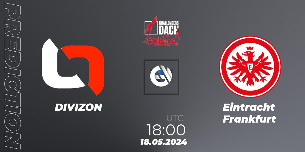 Pronósticos DIVIZON - Eintracht Frankfurt. 18.05.2024 at 18:00. VALORANT Challengers 2024 DACH: Evolution Split 2 - VALORANT
