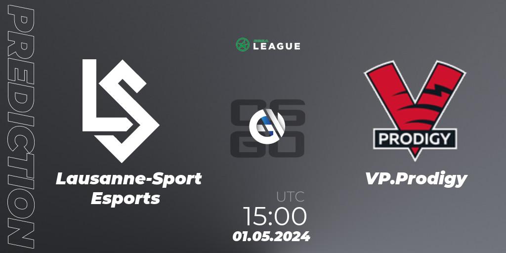 Pronósticos Lausanne-Sport Esports - VP.Prodigy. 01.05.2024 at 15:00. ESEA Season 49: Advanced Division - Europe - Counter-Strike (CS2)