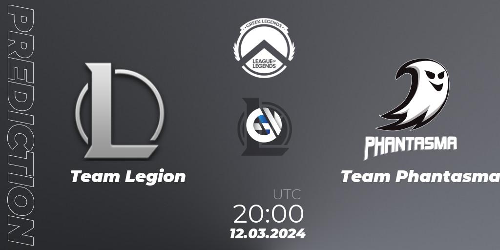 Pronósticos Team Legion - Team Phantasma. 12.03.2024 at 20:00. GLL Spring 2024 - LoL