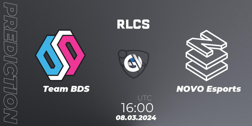 Pronósticos Team BDS - NOVO Esports. 08.03.24. RLCS 2024 - Major 1: Europe Open Qualifier 3 - Rocket League