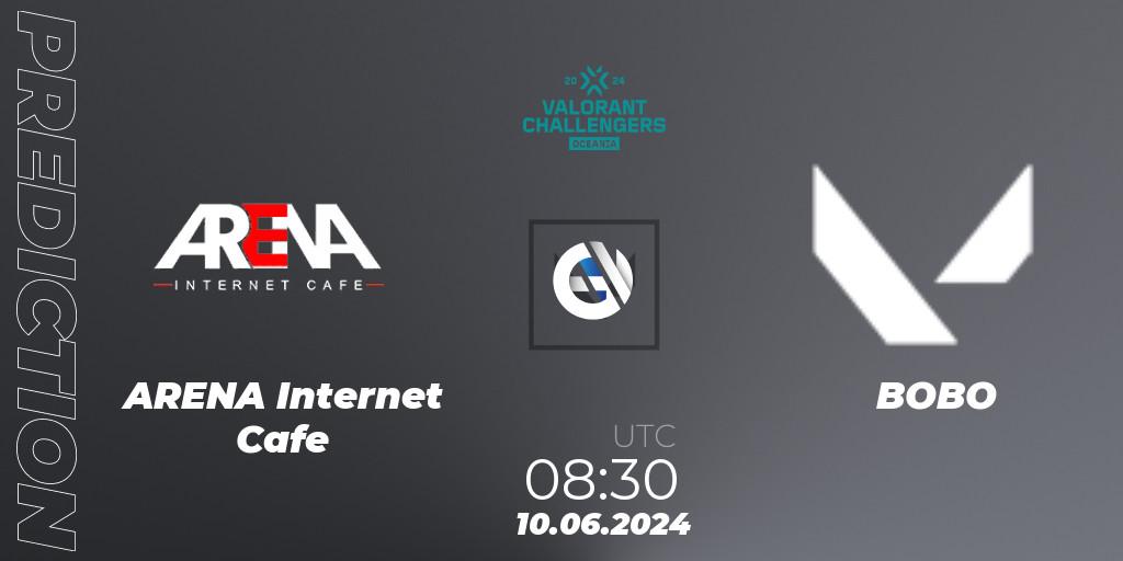 Pronósticos ARENA Internet Cafe - BOBO. 10.06.2024 at 08:30. VALORANT Challengers 2024 Oceania: Split 2 - VALORANT