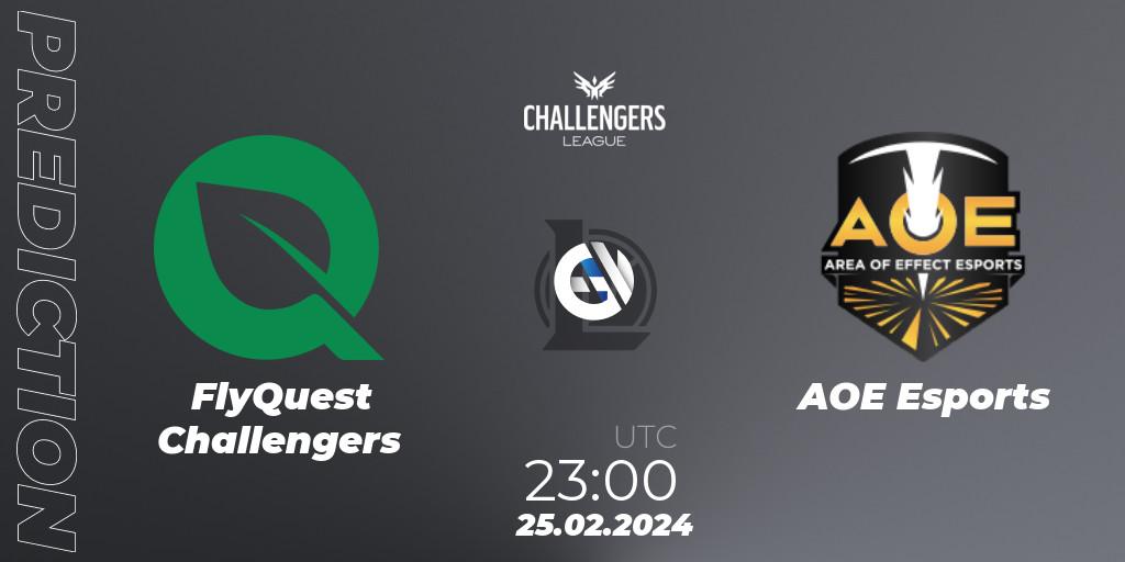 Pronósticos FlyQuest Challengers - AOE Esports. 25.02.24. NACL 2024 Spring - Group Stage - LoL