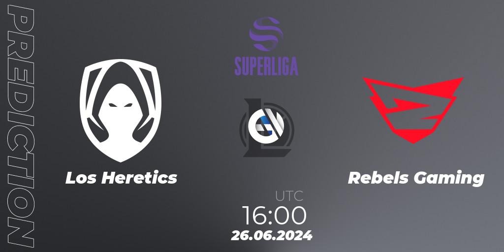 Pronósticos Los Heretics - Rebels Gaming. 26.06.2024 at 16:00. LVP Superliga Summer 2024 - LoL