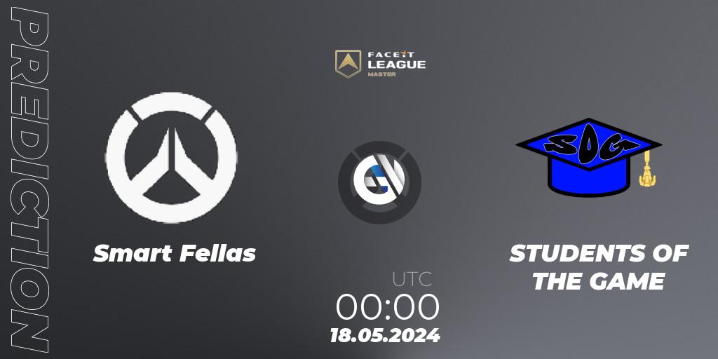 Pronósticos Smart Fellas - STUDENTS OF THE GAME. 19.05.2024 at 21:00. FACEIT League Season 1 - NA Master Road to EWC - Overwatch