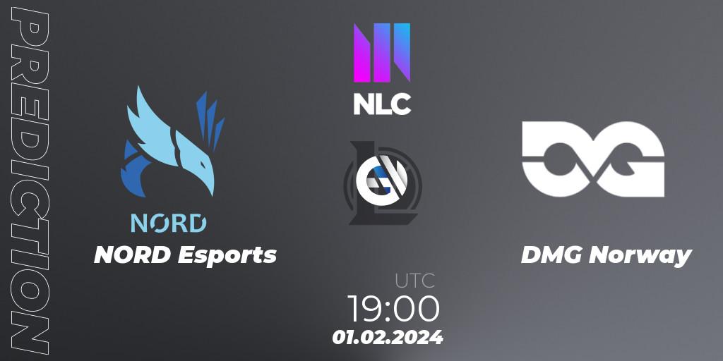 Pronósticos NORD Esports - DMG Norway. 01.02.2024 at 19:00. NLC 1st Division Spring 2024 - LoL