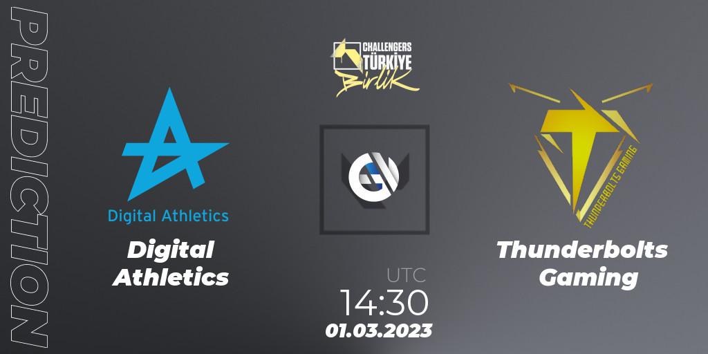 Pronósticos Digital Athletics - Thunderbolts Gaming. 01.03.23. VALORANT Challengers 2023 Turkey: Birlik Split 1 - VALORANT