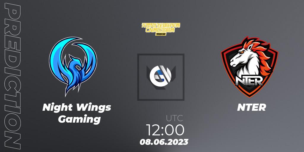 Pronósticos Night Wings Gaming - NTER. 08.06.23. VALORANT Champions Tour 2023: China Preliminaries - VALORANT