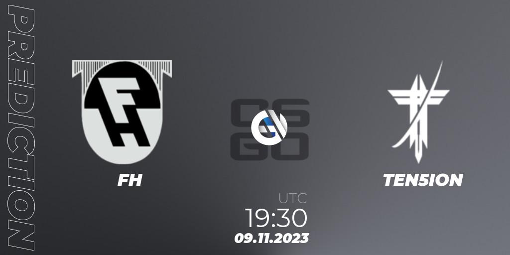 Pronósticos FH - TEN5ION. 09.11.2023 at 19:30. Icelandic Esports League Season 8: Regular Season - Counter-Strike (CS2)