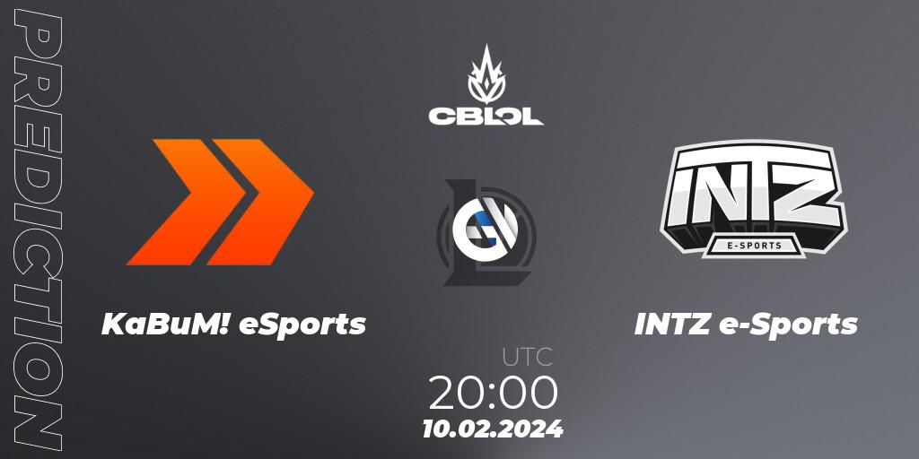 Pronósticos KaBuM! eSports - INTZ e-Sports. 10.02.24. CBLOL Split 1 2024 - Group Stage - LoL