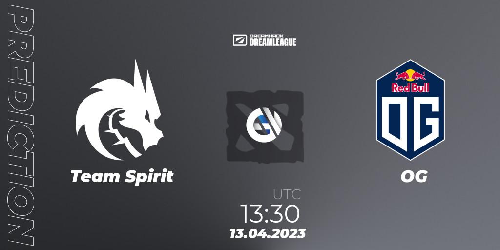 Pronósticos Team Spirit - OG. 13.04.2023 at 13:43. DreamLeague Season 19 - Group Stage 1 - Dota 2