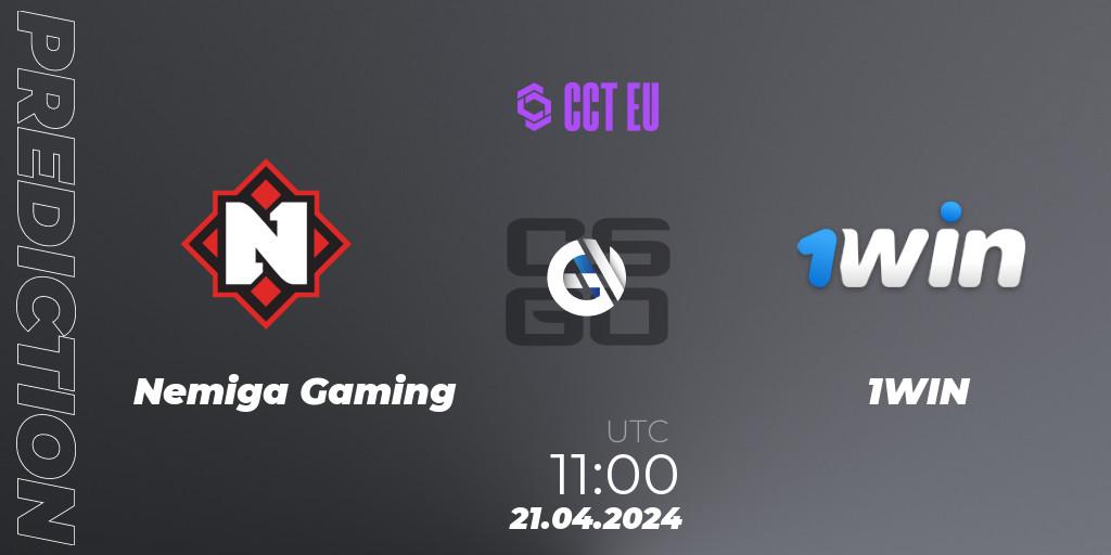 Pronósticos Nemiga Gaming - 1WIN. 21.04.24. CCT Season 2 Europe Series 1 - CS2 (CS:GO)