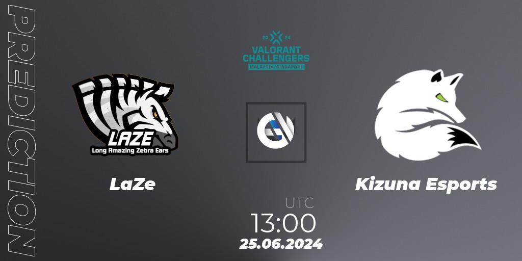 Pronósticos LaZe - Kizuna Esports. 25.06.2024 at 13:00. VALORANT Challengers 2024 Malaysia and Singapore: Split 2 - VALORANT