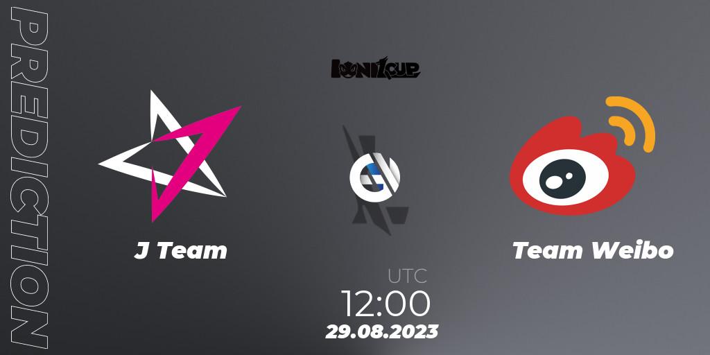 Pronósticos J Team - Team Weibo. 29.08.2023 at 12:00. Ionia Cup 2023 - WRL CN Qualifiers - Wild Rift