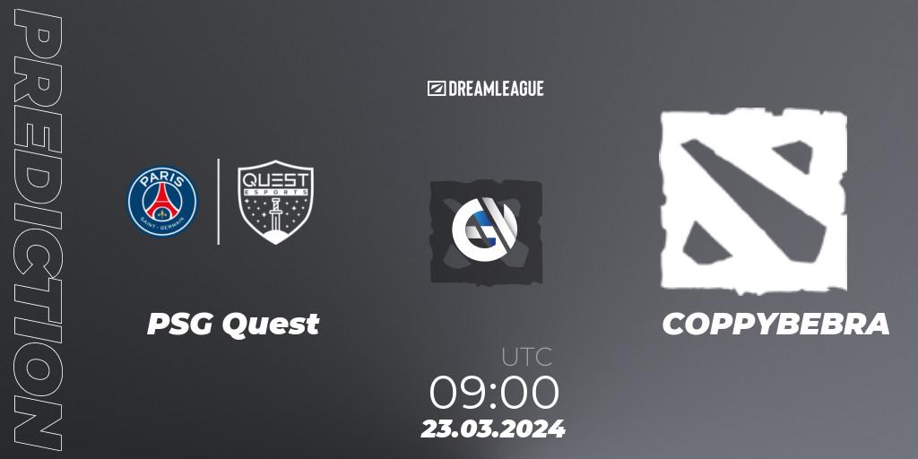 Pronósticos PSG Quest - COPPYBEBRA. 23.03.24. DreamLeague Season 23: MENA Closed Qualifier - Dota 2