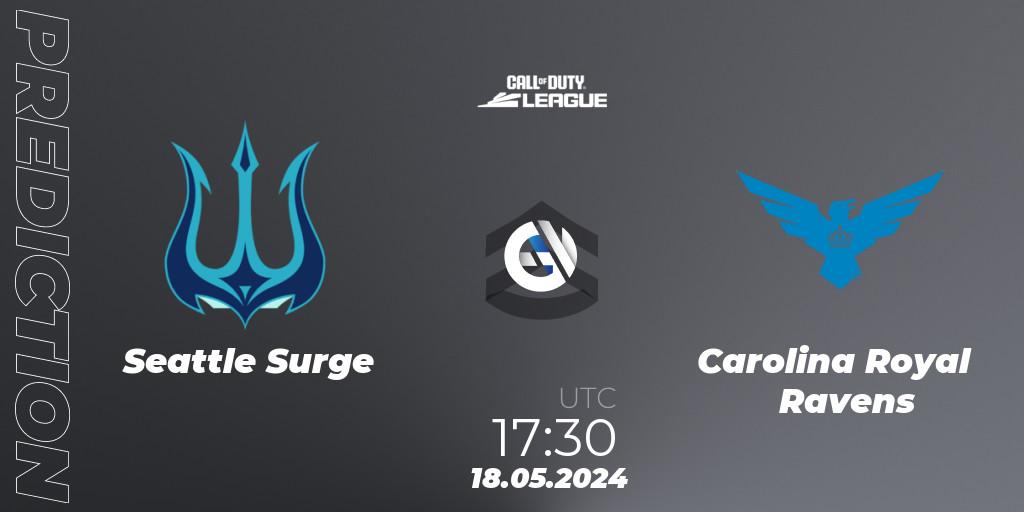 Pronósticos Seattle Surge - Carolina Royal Ravens. 18.05.2024 at 17:30. Call of Duty League 2024: Stage 3 Major - Call of Duty
