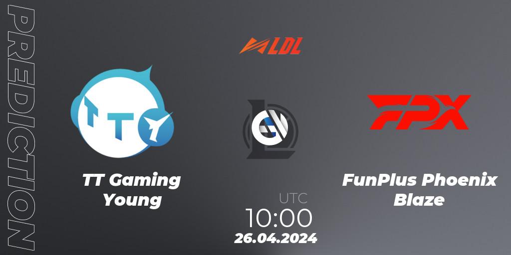 Pronósticos TT Gaming Young - FunPlus Phoenix Blaze. 26.04.24. LDL 2024 - Stage 2 - LoL