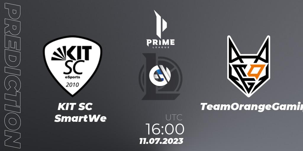 Pronósticos KIT SC SmartWe - TeamOrangeGaming. 11.07.2023 at 16:00. Prime League 2nd Division Summer 2023 - LoL