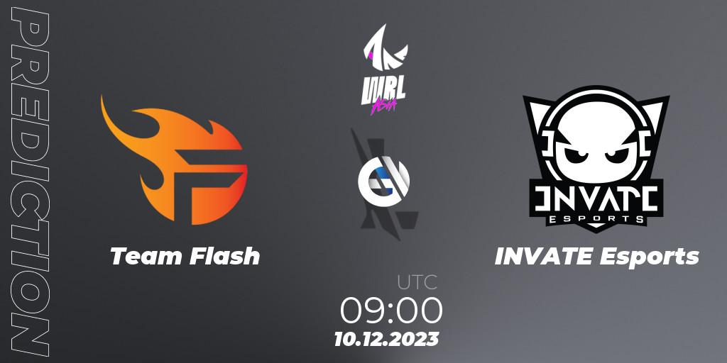 Pronósticos Team Flash - INVATE Esports. 10.12.23. WRL Asia 2023 - Season 2 - Regular Season - Wild Rift