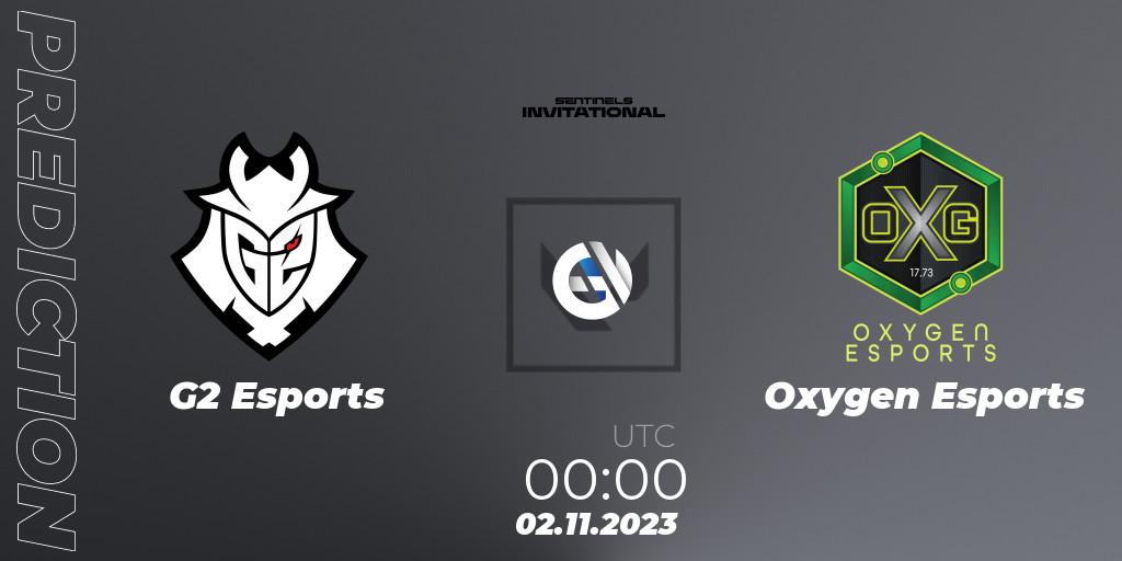 Pronósticos G2 Esports - Oxygen Esports. 02.11.2023 at 00:30. Sentinels Invitational - VALORANT