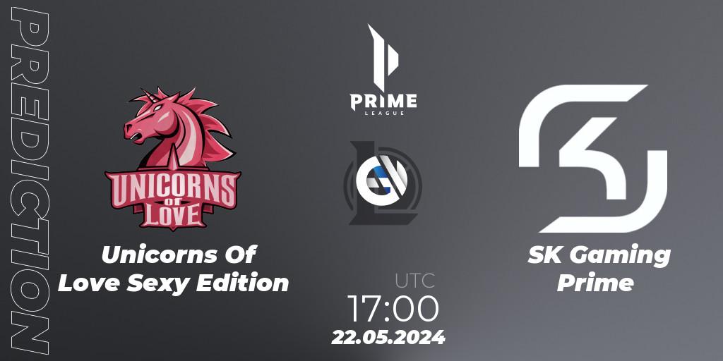 Pronósticos Unicorns Of Love Sexy Edition - SK Gaming Prime. 22.05.2024 at 17:00. Prime League Summer 2024 - LoL