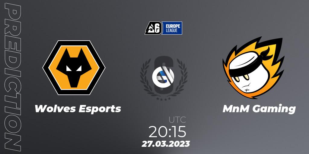 Pronósticos Wolves Esports - MnM Gaming. 27.03.23. Europe League 2023 - Stage 1 - Rainbow Six