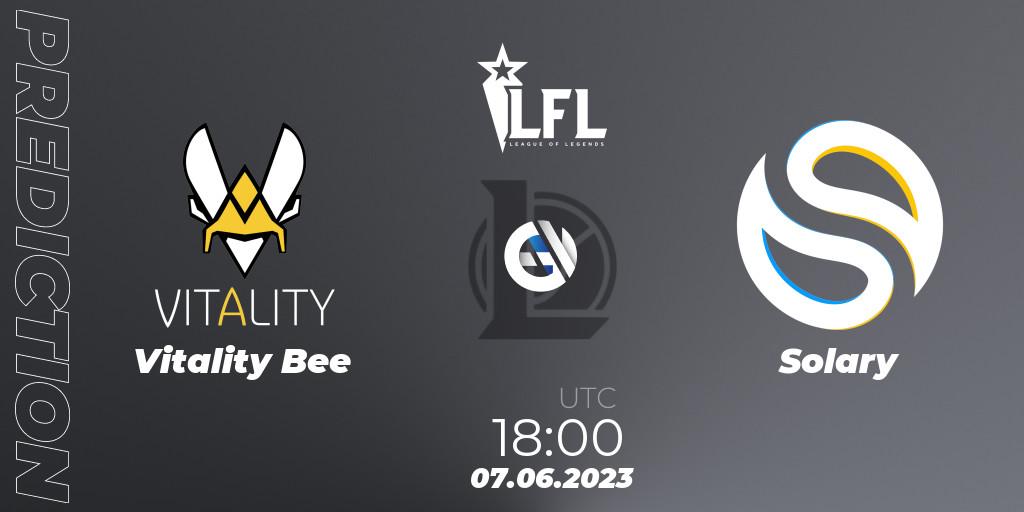 Pronósticos Vitality Bee - Solary. 07.06.23. LFL Summer 2023 - Group Stage - LoL