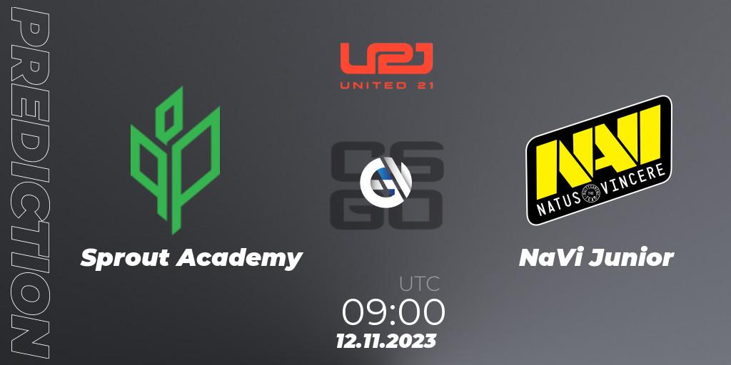 Pronósticos Sprout Academy - NaVi Junior. 12.11.2023 at 09:00. United21 Season 8 - Counter-Strike (CS2)