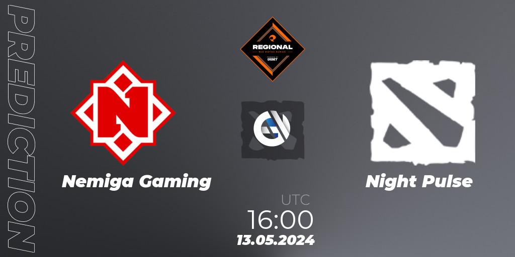 Pronósticos Nemiga Gaming - Night Pulse. 13.05.2024 at 16:30. RES Regional Series: EU #2 - Dota 2