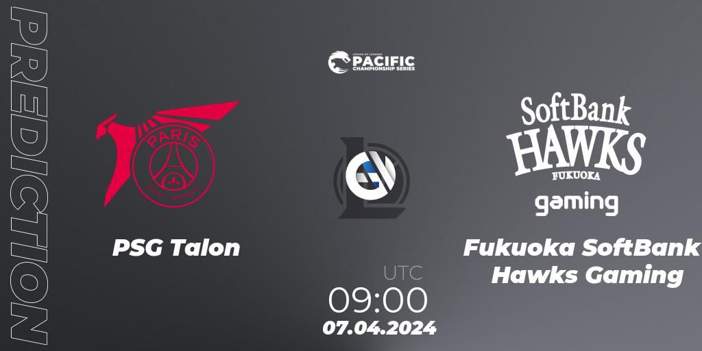 Pronósticos PSG Talon - Fukuoka SoftBank Hawks Gaming. 07.04.24. PCS Playoffs Spring 2024 - LoL
