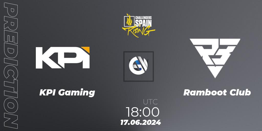 Pronósticos KPI Gaming - Ramboot Club. 17.06.2024 at 17:00. VALORANT Challengers 2024 Spain: Rising Split 2 - VALORANT