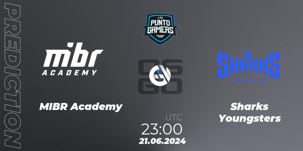 Pronósticos MIBR Academy - Sharks Youngsters. 21.06.2024 at 23:00. Punto Gamers Cup 2024 - Counter-Strike (CS2)