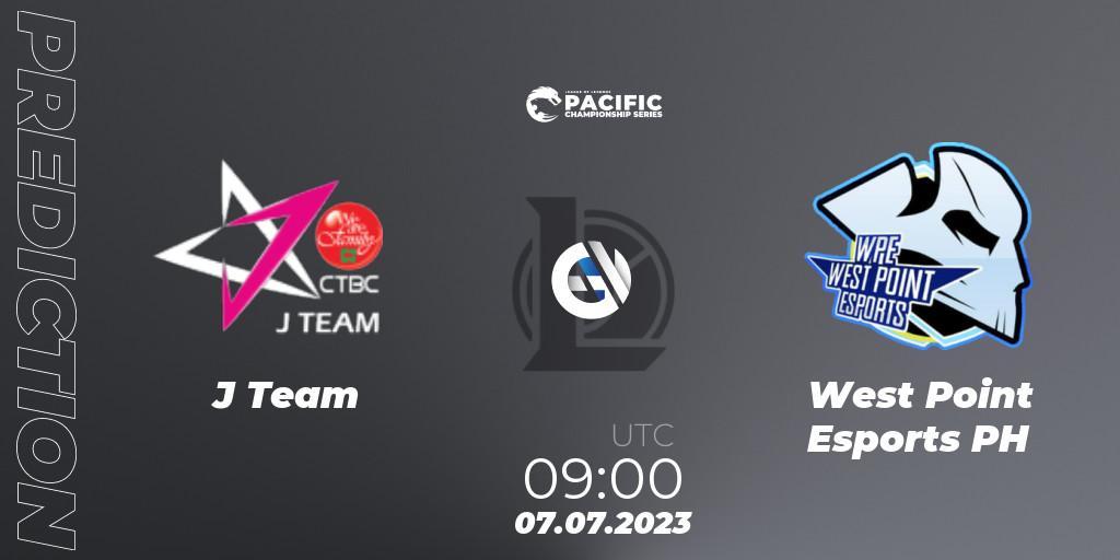 Pronósticos J Team - West Point Esports PH. 07.07.2023 at 09:00. PACIFIC Championship series Group Stage - LoL
