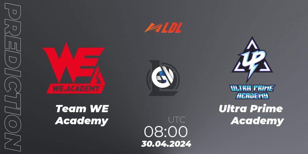 Pronósticos Team WE Academy - Ultra Prime Academy. 30.04.2024 at 08:00. LDL 2024 - Stage 2 - LoL