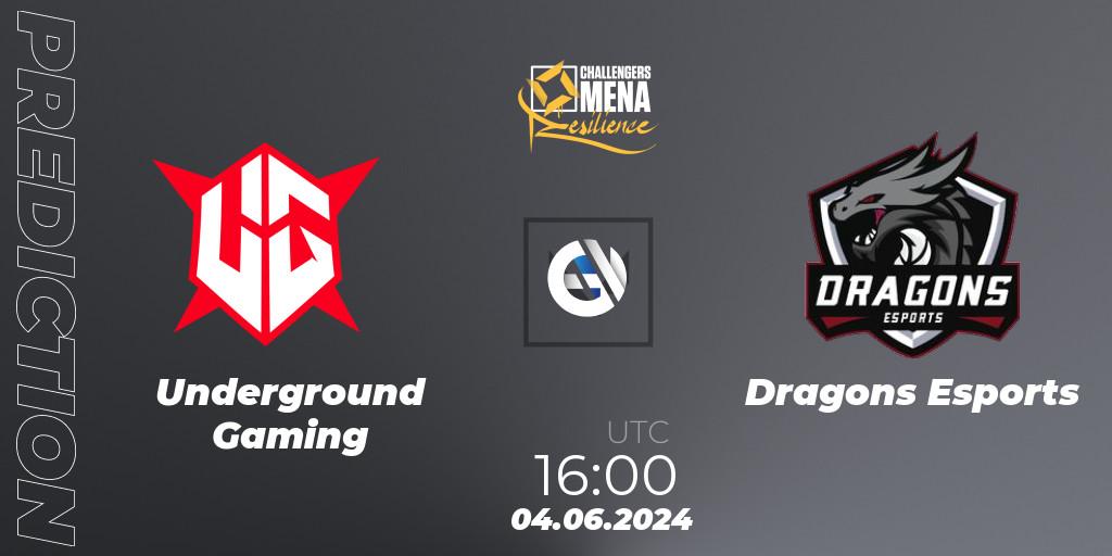 Pronósticos Underground Gaming - Dragons Esports. 12.06.2024 at 16:00. VALORANT Challengers 2024 MENA: Resilience Split 2 - GCC and Iraq - VALORANT
