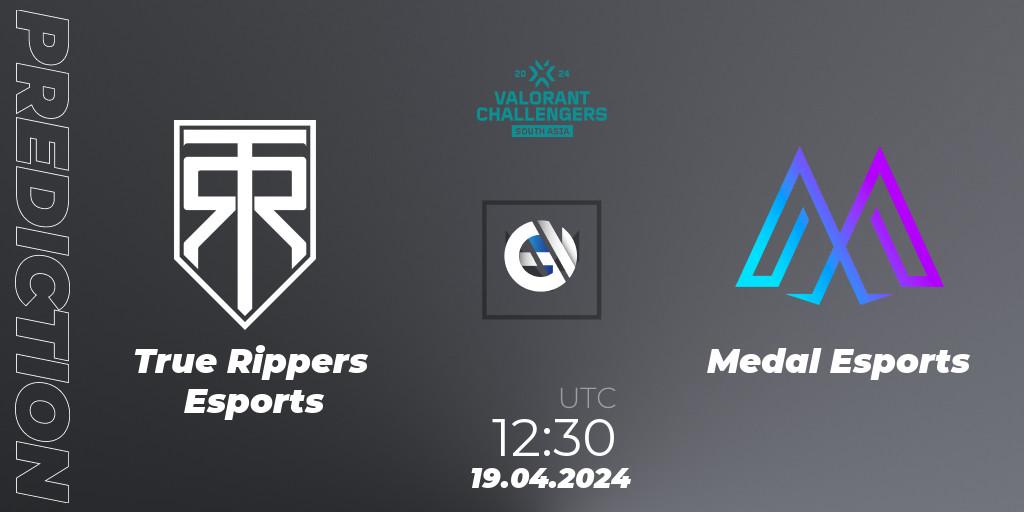 Pronósticos True Rippers Esports - Medal Esports. 19.04.2024 at 12:30. VALORANT Challengers 2024 South Asia: Split 1 - Cup 2 - VALORANT