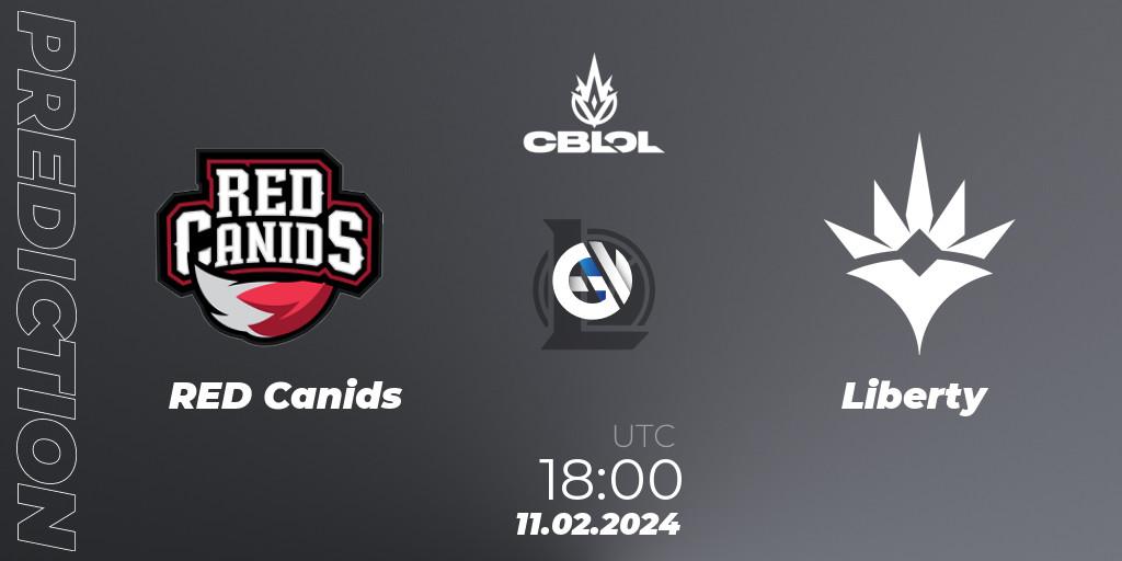 Pronósticos RED Canids - Liberty. 11.02.2024 at 18:00. CBLOL Split 1 2024 - Group Stage - LoL