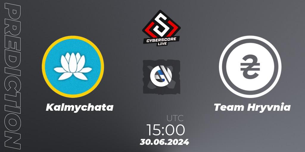 Pronósticos Kalmychata - Team Hryvnia. 30.06.2024 at 15:00. CyberScore Cup - Dota 2
