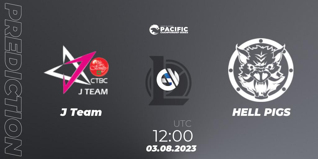 Pronósticos J Team - HELL PIGS. 04.08.2023 at 12:20. PACIFIC Championship series Group Stage - LoL