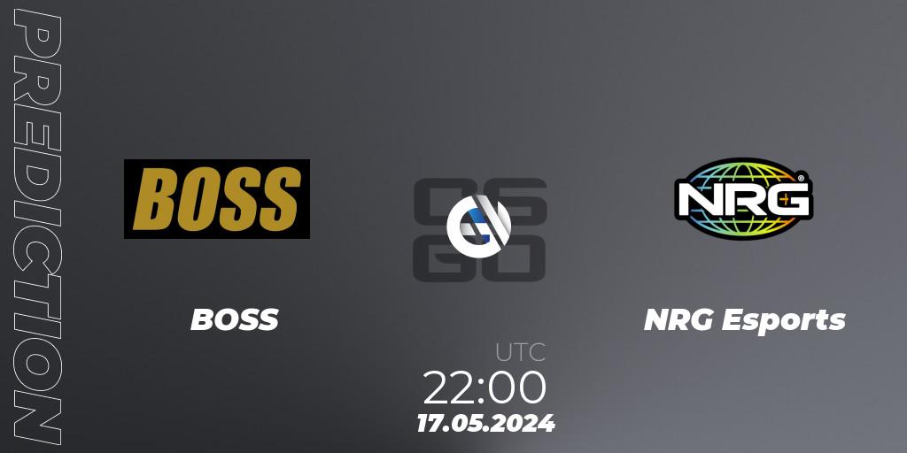 Pronósticos BOSS - NRG Esports. 17.05.2024 at 22:00. NA Revival Cup - Counter-Strike (CS2)
