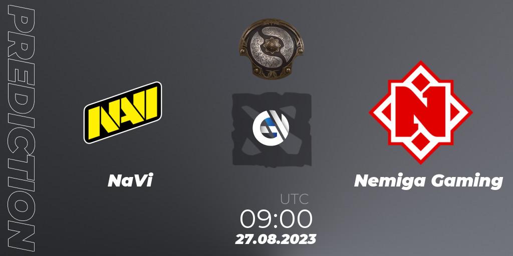 Pronósticos NaVi - Nemiga Gaming. 22.08.23. The International 2023 - Eastern Europe Qualifier - Dota 2