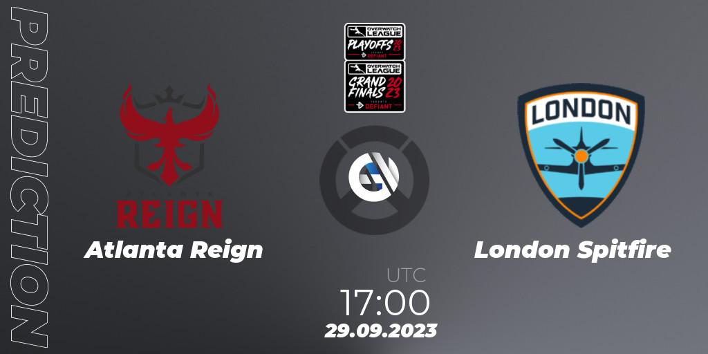 Pronósticos Atlanta Reign - London Spitfire. 29.09.23. Overwatch League 2023 - Playoffs - Overwatch