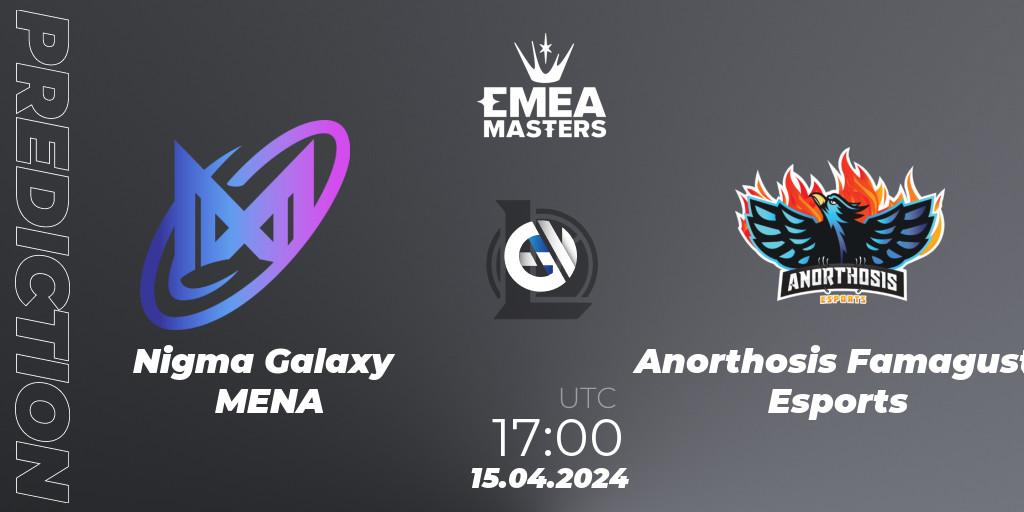 Pronósticos Nigma Galaxy MENA - Anorthosis Famagusta Esports. 15.04.24. EMEA Masters Spring 2024 - Play-In - LoL