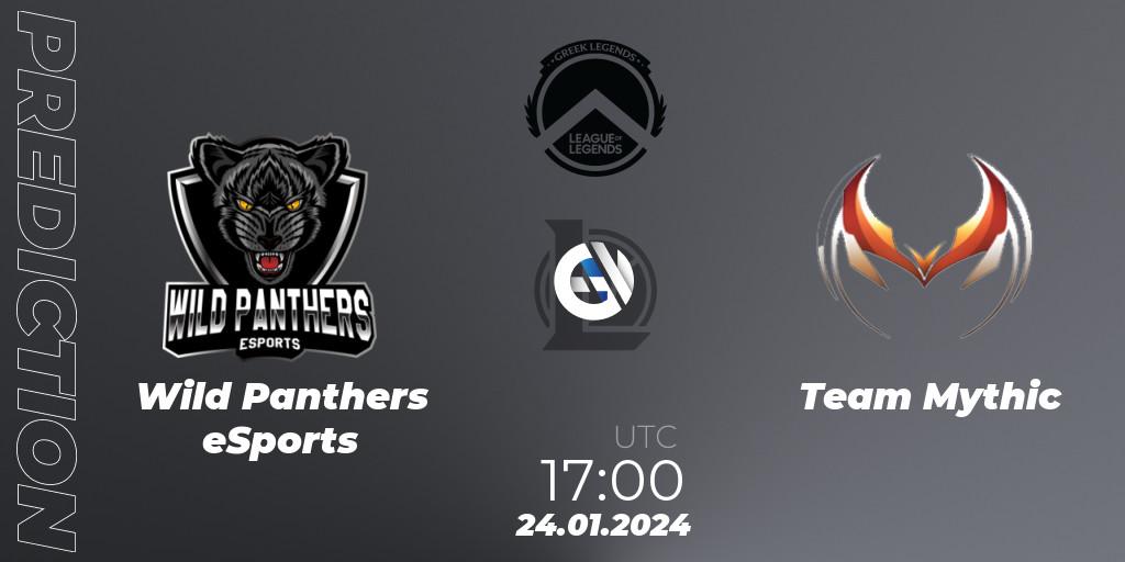 Pronósticos Wild Panthers eSports - Team Mythic. 24.01.2024 at 17:00. GLL Spring 2024 - LoL