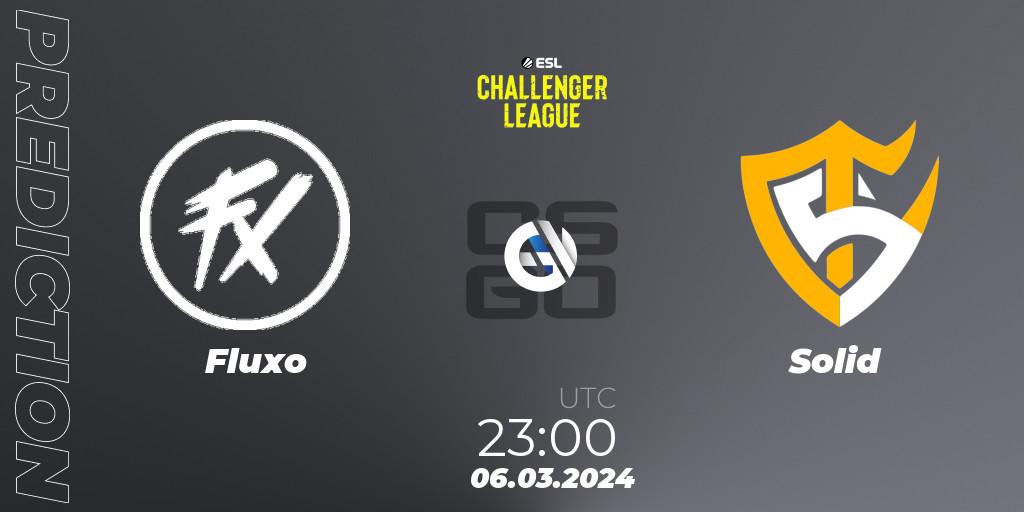Pronósticos Fluxo - Solid. 06.03.2024 at 23:00. ESL Challenger League Season 47: South America - Counter-Strike (CS2)